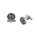 Cufflinks Stripes · Steel
