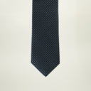 Navy with Light Blue Circles