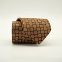 Brown with Orange Medallion Pattern